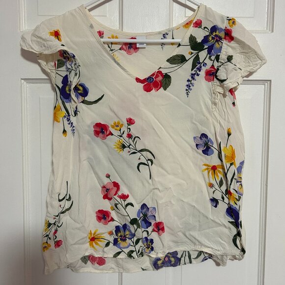 Old Navy Floral Top Size S - Picture 1 of 3